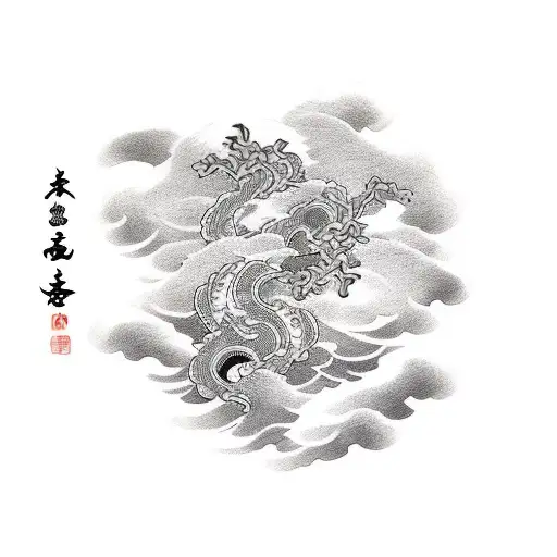 White And Black Clouds