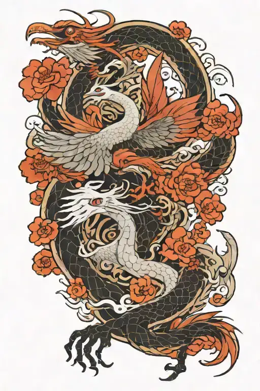 Crane And Dragon