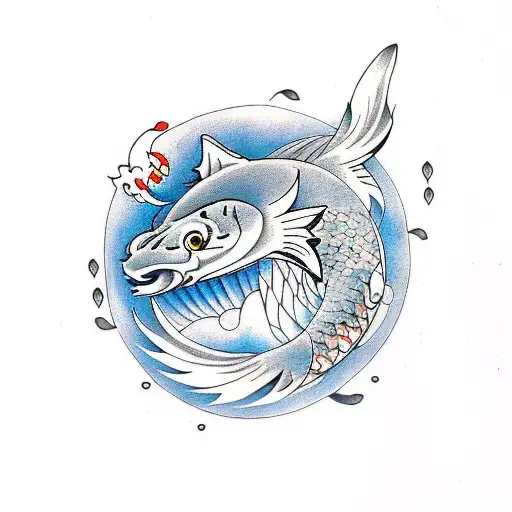 Wolf Style Koi Fish