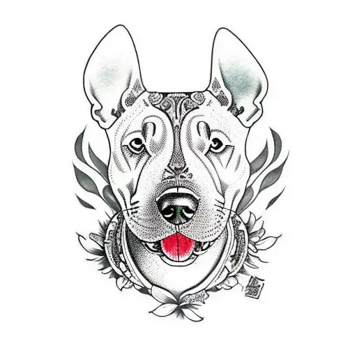 Tattooed Bull Terrier
