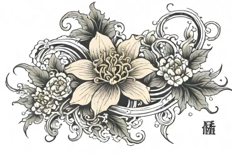 Black Flowers Aquarius