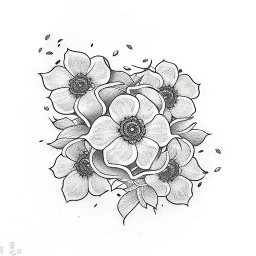 Sampaguita Flowers In Vine Shape