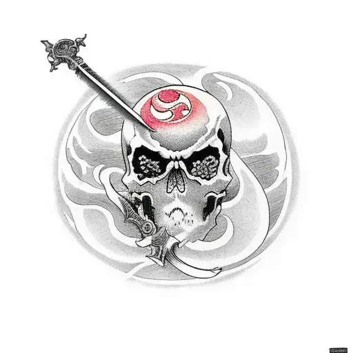 Death With Sword And Bloodmoon