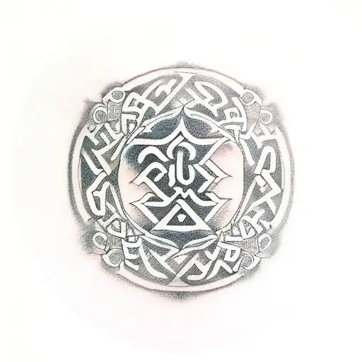 Circle Of Runic Letters