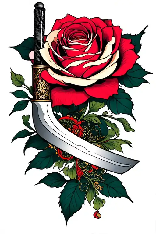 Blade That Wraps The Rose