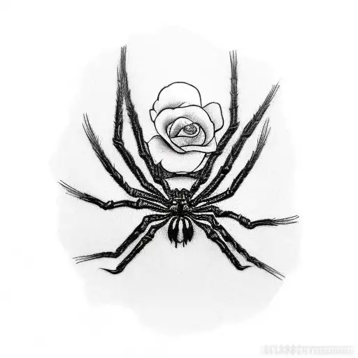 Spider With Roses