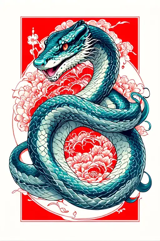 Aesthetic Blood With Snake