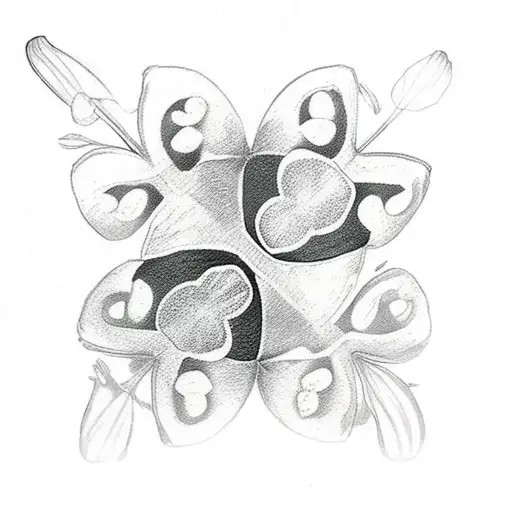 A Four-leaf Clover Made Of Cat Paws