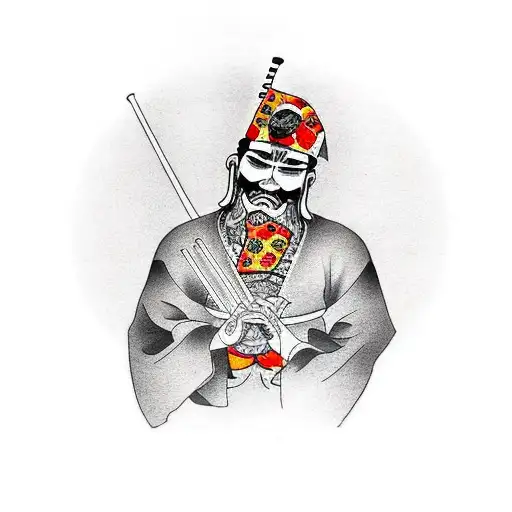 Papa Johns With A Pizza In The Background