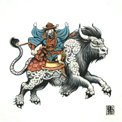 Buffalo Monkey Riding