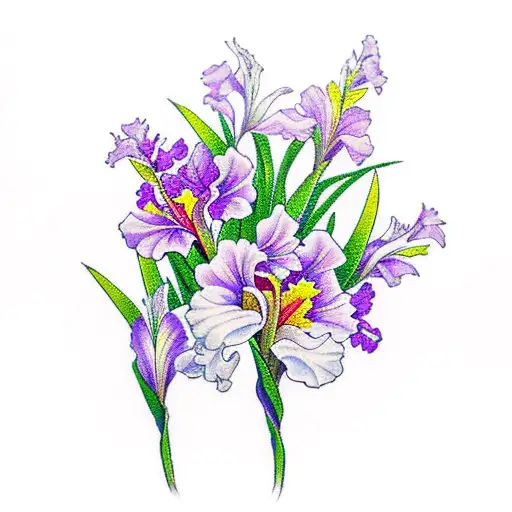 Gladiolus And Peridot In Sun