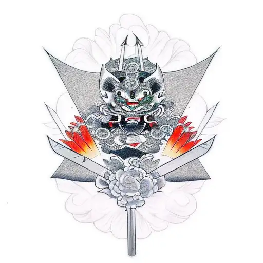 Katana With Flower Blade