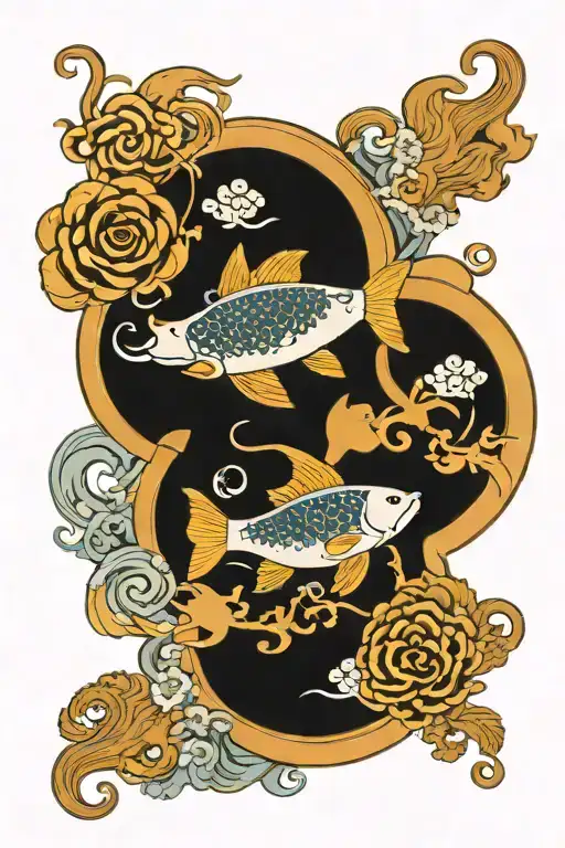 Ox And Pisces Sign Mixed Together With Civil Engineering Background