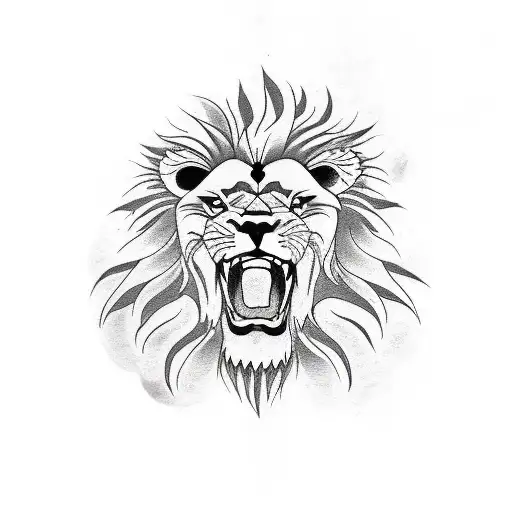 Lion Mixed With A Spartan And A Money Rose For Left Sleeve