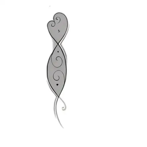 A Heart Shaped Design On A Black Background