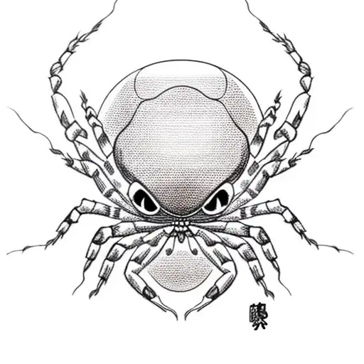 Spider With Geisha Head