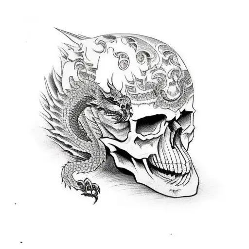 Skull And Dragon Helmet