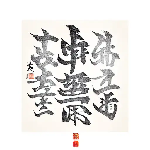 Chinese Character Seven