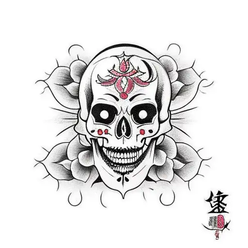 Cherry Fruit Skull