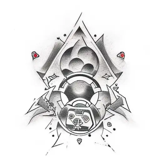 Design A Tattoo That Represents The Client's Love For Videogames And Psychology