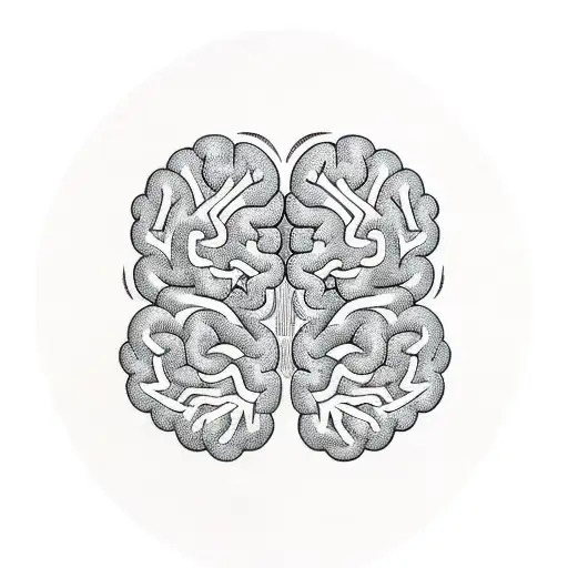 Brain Combined With A Tree