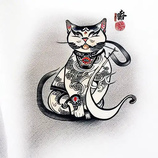 Samurai Cat