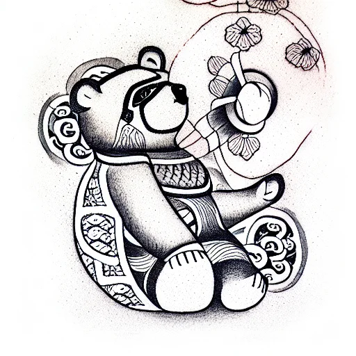 Zen Teddy Bear Meditating