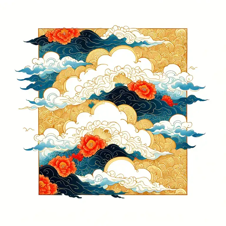 Eastern Cloud Pattern Inspired