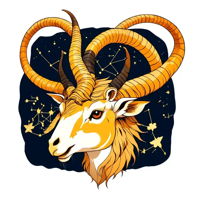 Capricorn Sign With Its Constellations