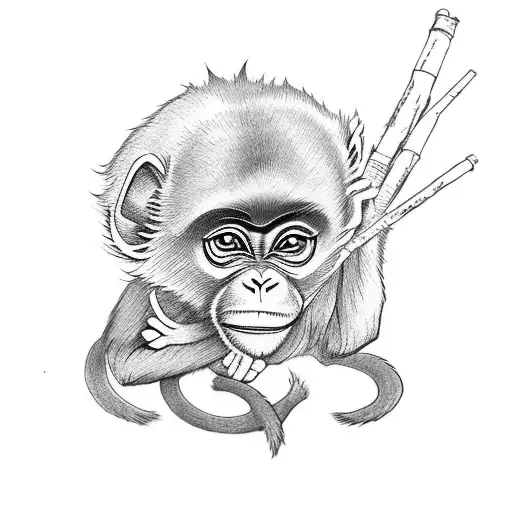 A Monkey Dressed As An Akatsuki