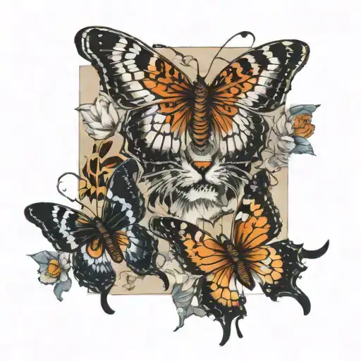 4 Butterfly With Tiger