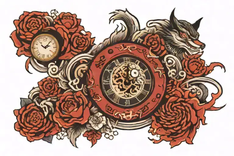 5 With Clock In The Center Symbolizing The Client's