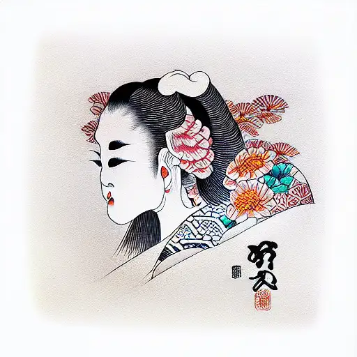 Woman Animal In Japanese Style