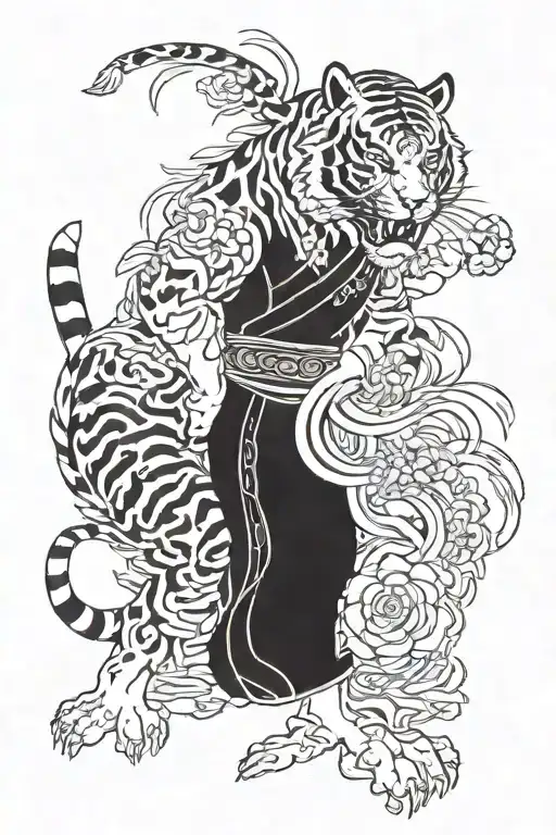 Zodiac Virgo And Year Of Tiger Fighting