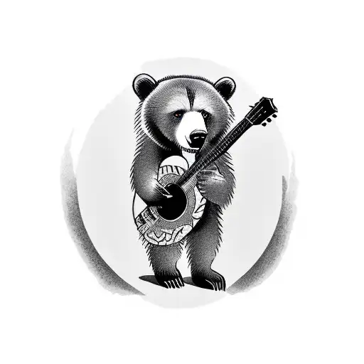 Grizzly Playing Guitar