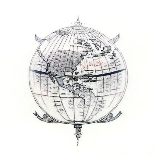 Airplane Globe