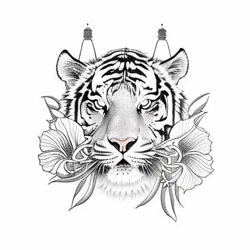 Tiger Lily Under Plum Tree