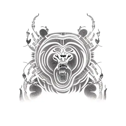 Grizzly Bear With Spider Legs