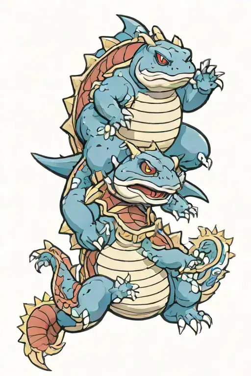 Pokemon Blastoise And Gyarados