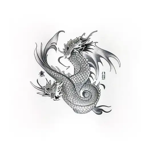 Koi Fish With A Dragons Head