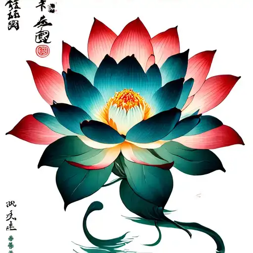 Japenese Lotus Flower Blooming