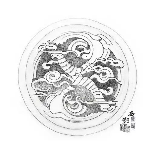 Yin And Yang With Sun