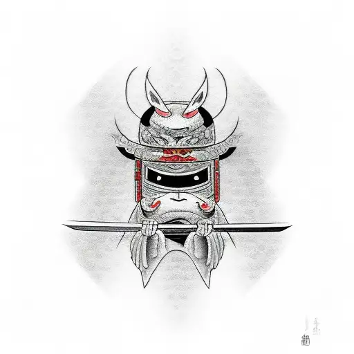 Katana Crossing Each Other With An Eye