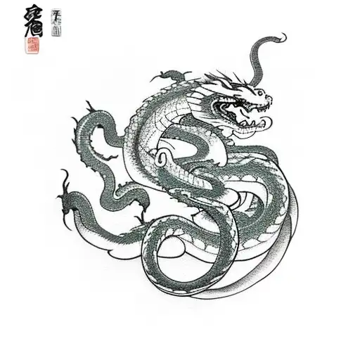 Snake With Dragon Ball