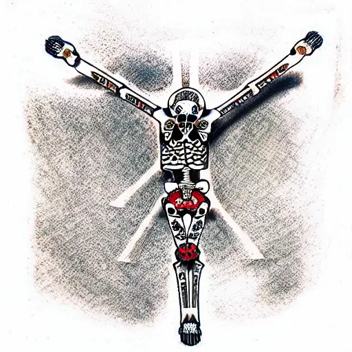 Crucifix Skeleton