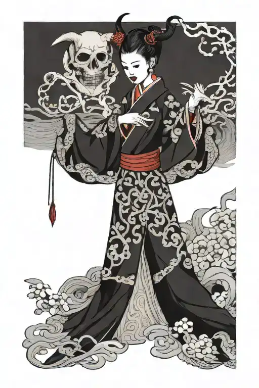 Satanic Woman Full Body