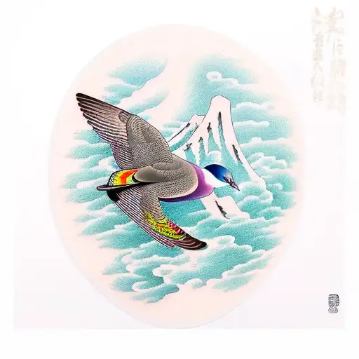 Common Wood Pigeon And Sport Climbing 8A Grade Combined