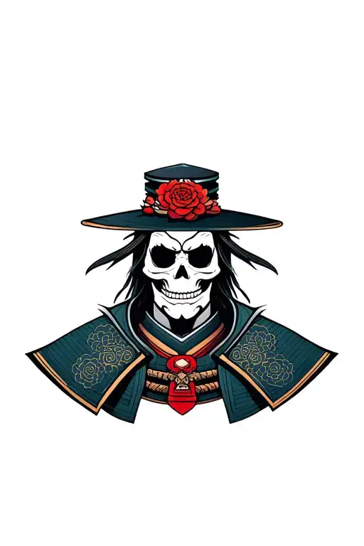 Calavera With A Sype Samurai