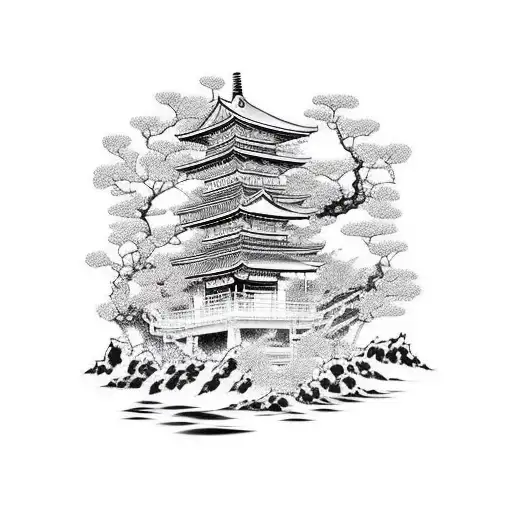 Japanese Background Black And White