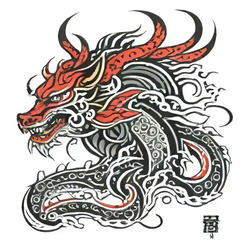 Black And Red Tribal